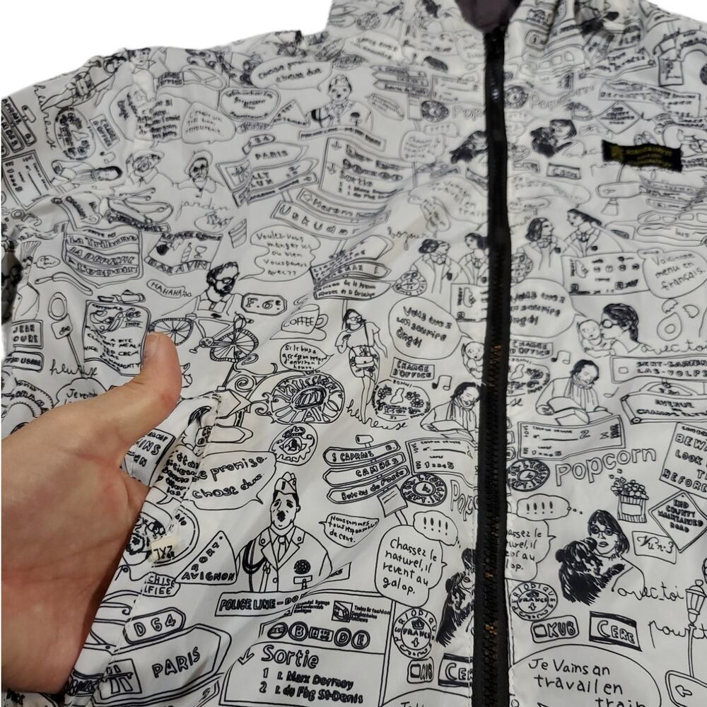 XIAOZ & IMEYI | Reversible Windbreaker Jacket | Size 2XL (fits like a L/XL) - Picture 4 of 7